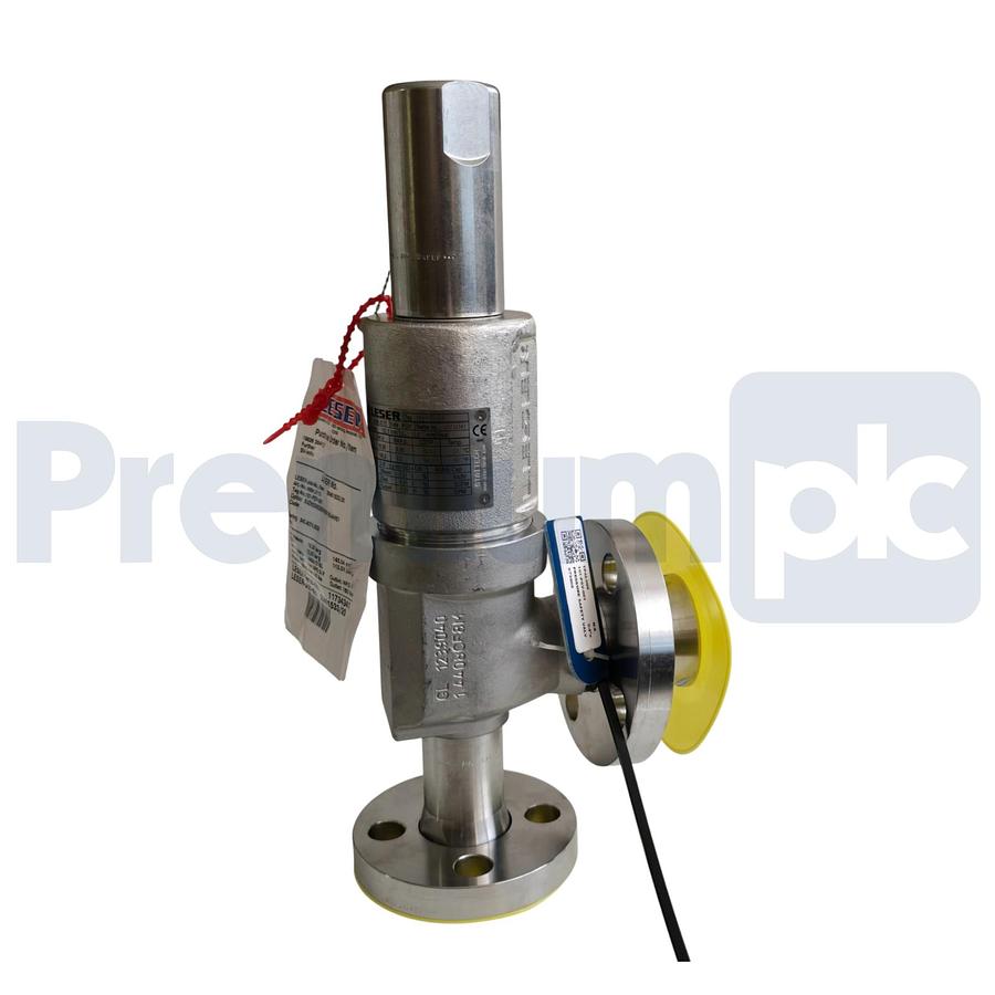 Used LESER 4594.2172 459 S/S Pressure Safety Relief Valve IN 3/4" OUT 1" 145psig NSNP