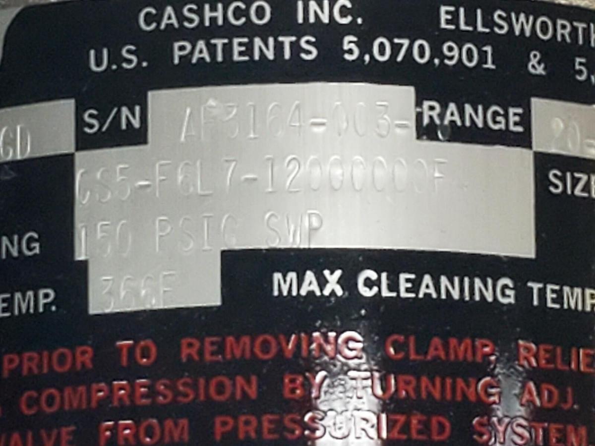 NIB CASCHO C-CS-FGD PRESS REDUCING STEAM REGULATOR C-CS CS5-F6L7-12000000F, 3/4"