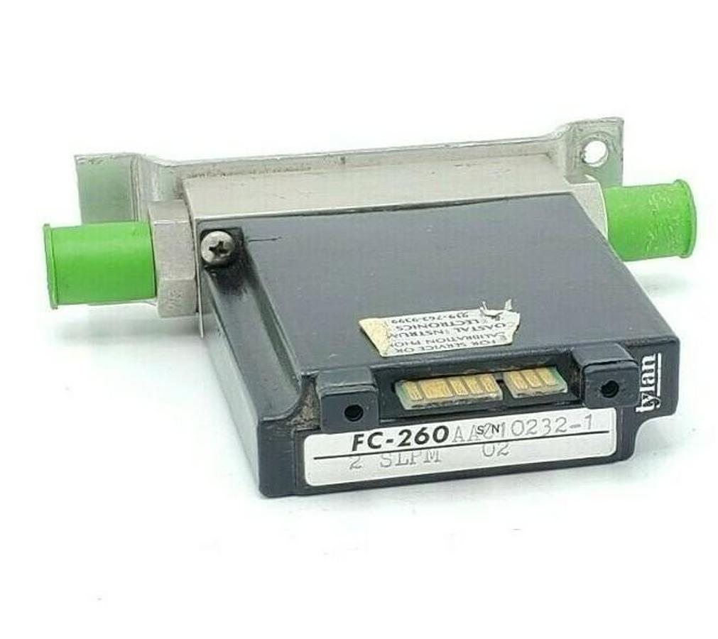 Used TYLAN CORP. FC-260 2 SLPM MASS FLOW CONTROLLER 150PSIG FC-260-2-SLPM-02