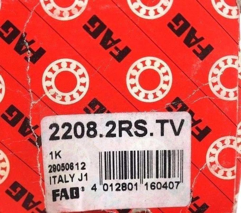 Used NIB FAG 2208.2RS.TV SELF ALIGNING BEARING 22082RSTV, 29050612
