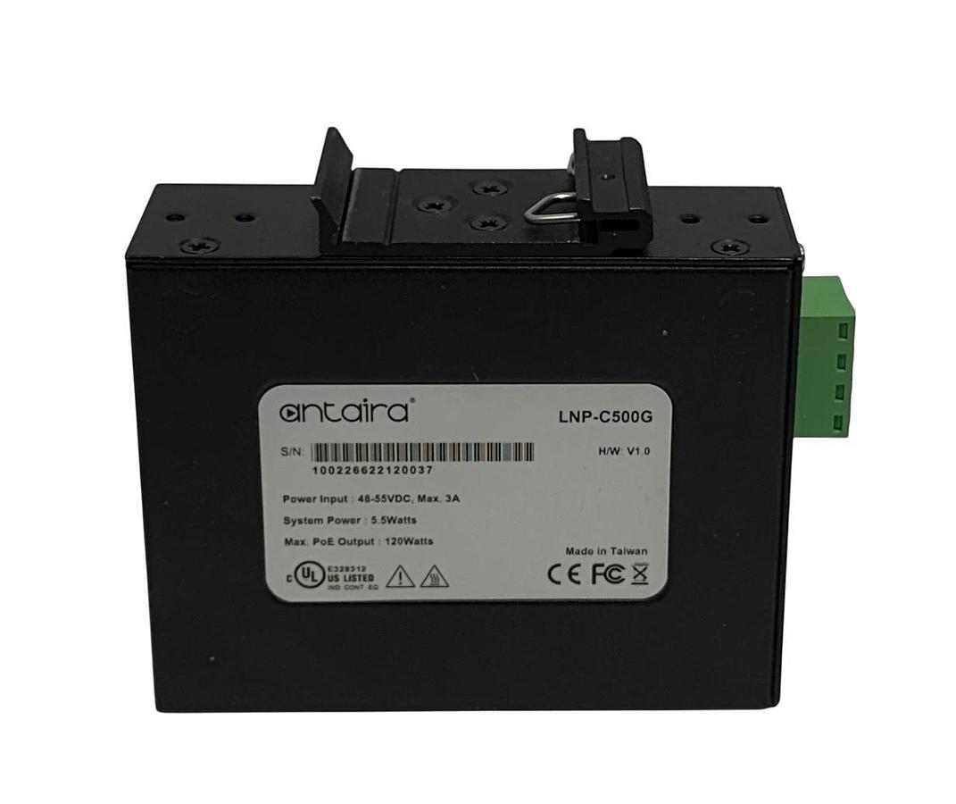 Used ANTAIRA LNP-C500G / LNPC500G INDUSTRIAL EtherNet SWITCH 4-PORT 48-55VDC USNP