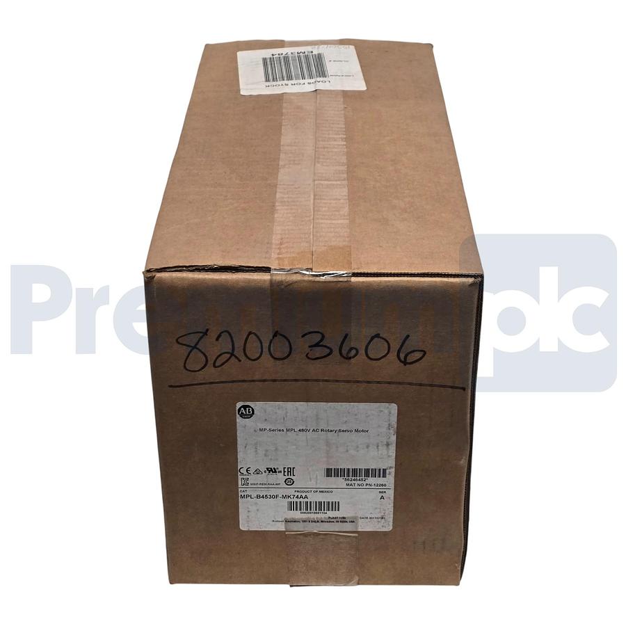 Used Allen Bradley MPL-B4530F-MK74AA /A Servo Motor 460V 3000RPM Keyless w/Brake NSMP