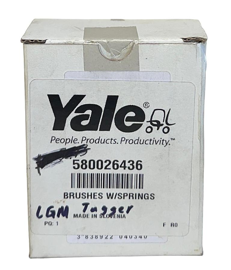 Used YALE 580026436 / YT580026436 OEM BRUSHES W/ SPRINGS FOR FORKLIFT NSMP