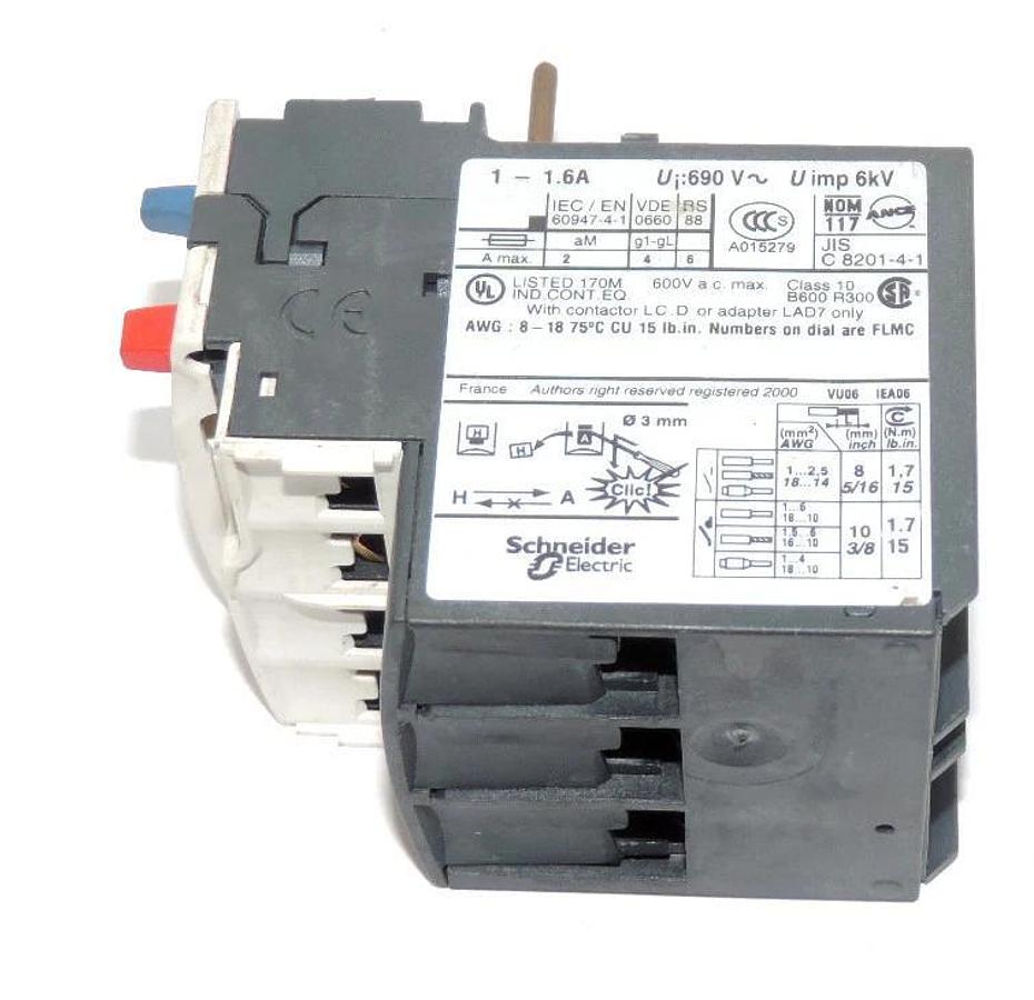 Used TELEMECANIQUE LRD-06 BIMETALLIC OVERLOAD RELAY LRD06