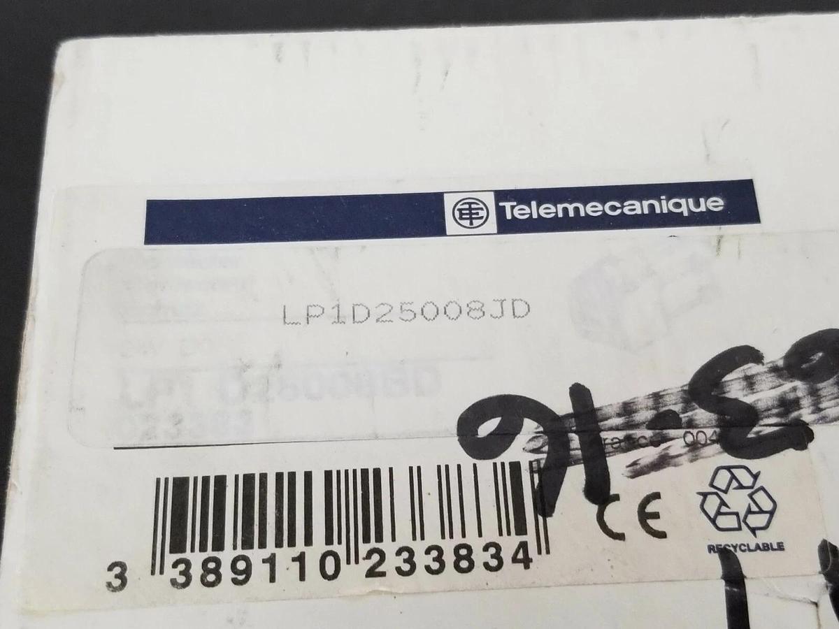 Used NEW TELEMECANIQUE LP1-D25008JD CONTACTOR 25A 600V LP1D25008JD
