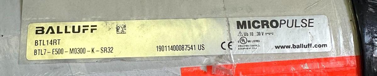 Used NEW BALLUFF BTL7-E500-M0300-K-SR32 MICROPULSE LINEAR POSITION SENSOR BTL14RT
