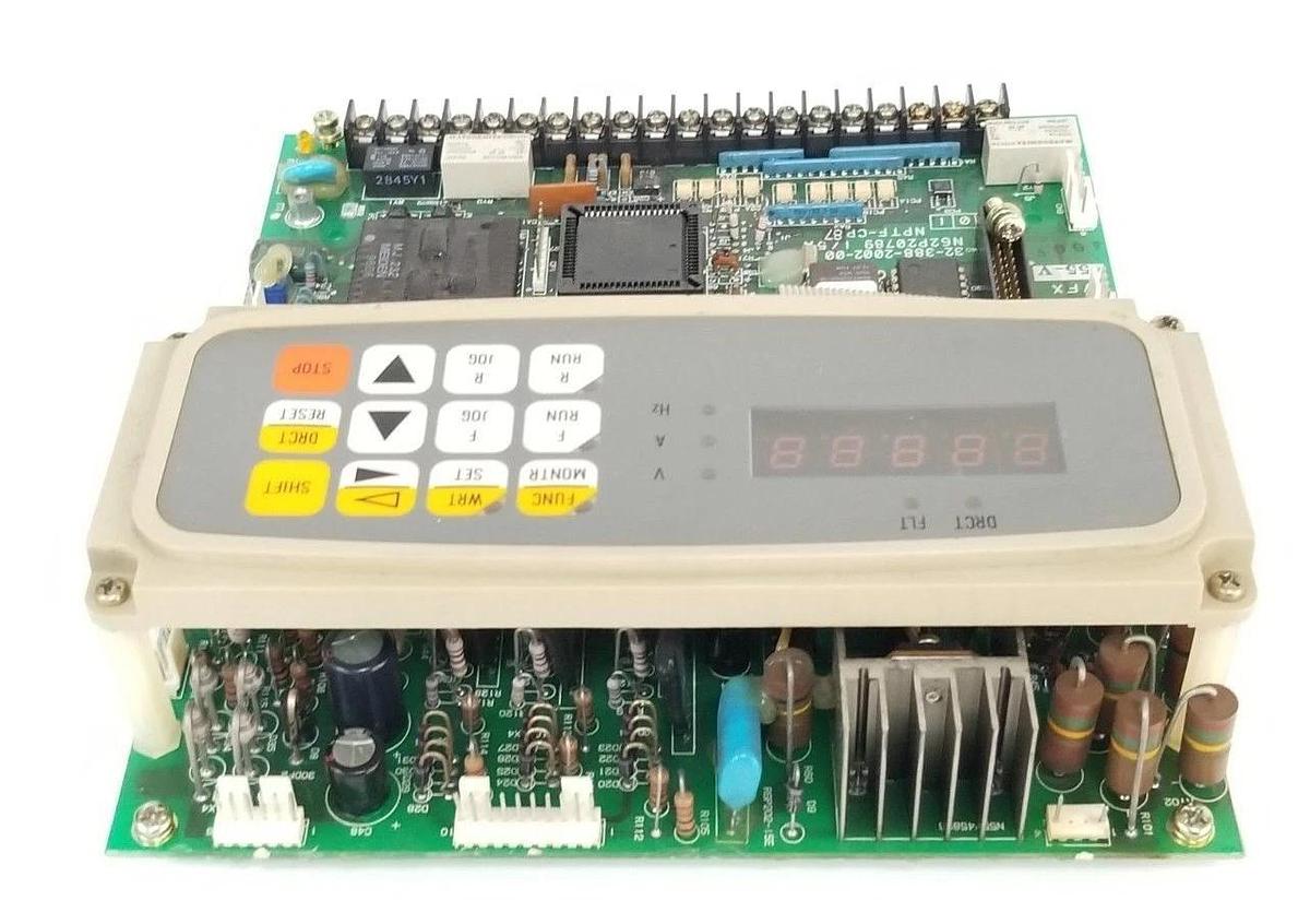 Used KASUGA 32-388-2002-00 BOARD N62P20789 1/5A NPTF-CP87 W/ 32-350-2001-02 INTERFACE