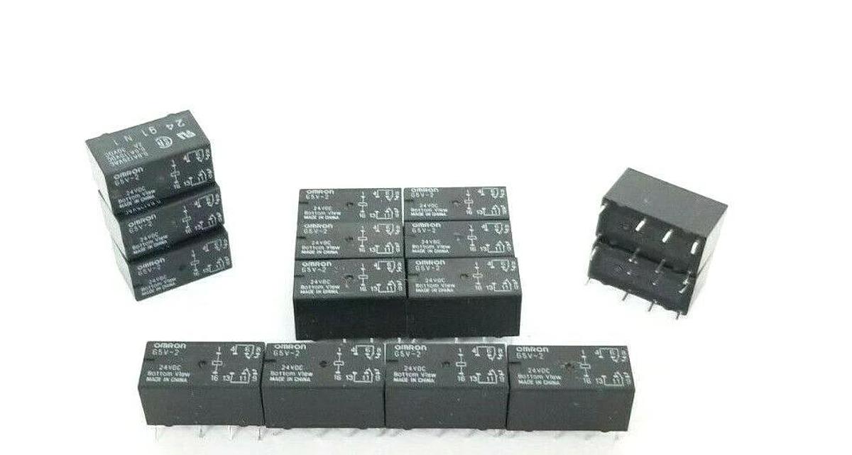 Used LOT OF 15 OMRON G5V224VDC RELAYS G5V-2 24VDC