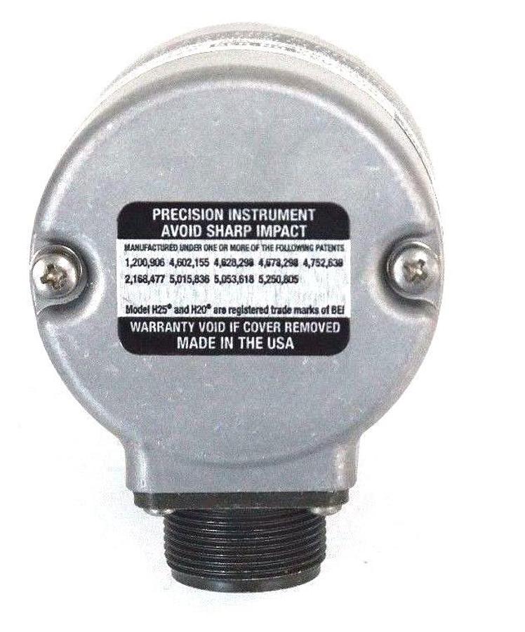 Used NEW BEI H25E-F1-SS-100-ABC-7406-SM16-S ENCODER PART NO. 924-01002-5528