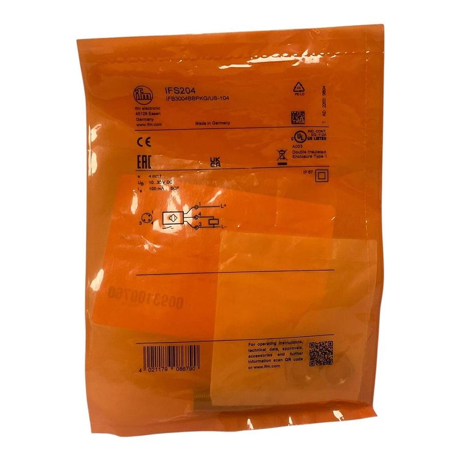 Used Lot of 5 ifm IFS204 Prox Sensors IFB3004BBPKG/US-104 New Factory Sealed Bulk