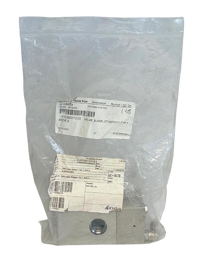 Used KHS TI0036507200 / TI0036507100 SERIES 2 VALVE BLOCK STANDARD TYPE 1 NSNP