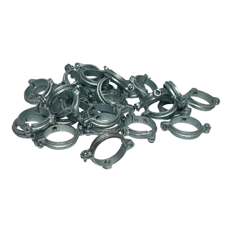 Lot of 30 Galvanized Split Pipe Ring Hanger 1-1/2" IPS Malleable Iron , NSNP