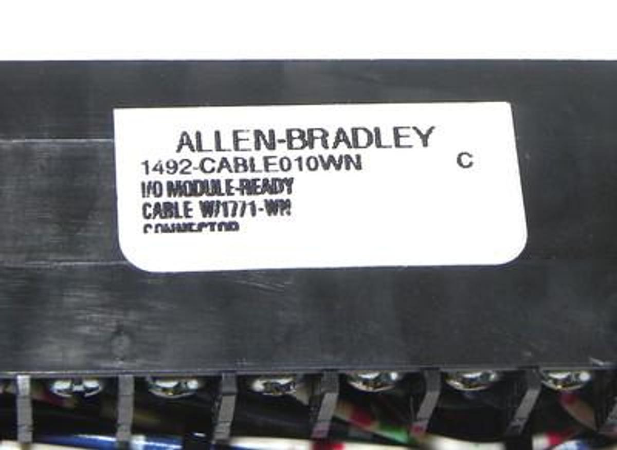 Used NEW ALLEN BRADLEY 1492-CABLE010WN WIRED CABLE W/1771-WN CONNECTOR1492CABLE010WN