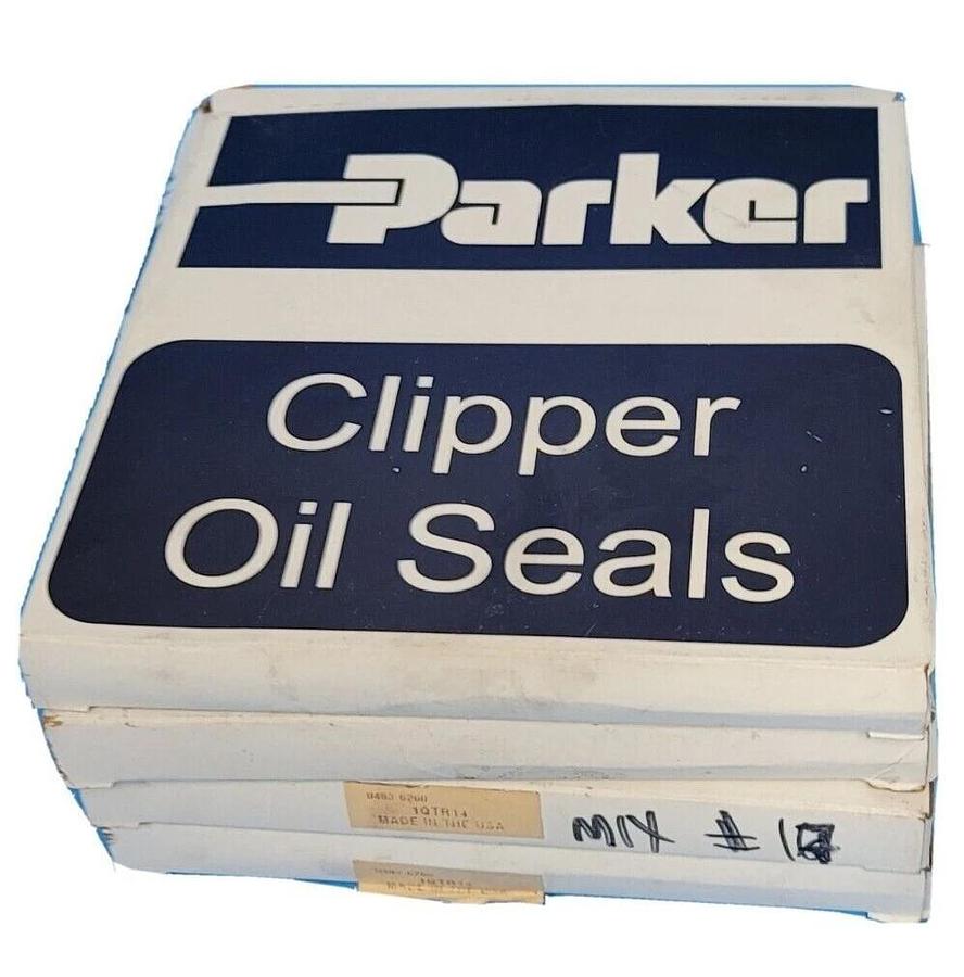 Used LOT OF 4 NIB PARKER 1QTR14 OIL SEALS BLACK