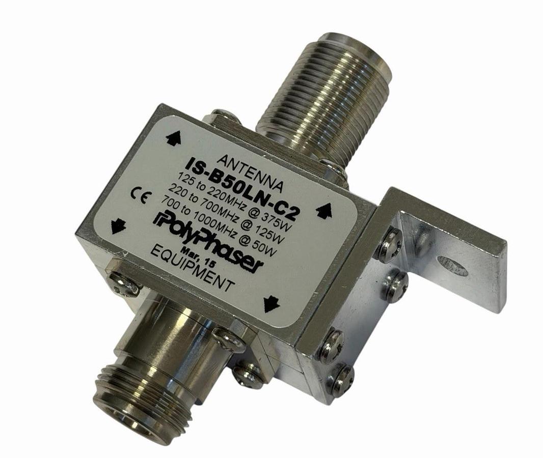 Used NEW PolyPhaser IS-B50LN-C2 Lightning Protector ANTENNA ISB50LNC2