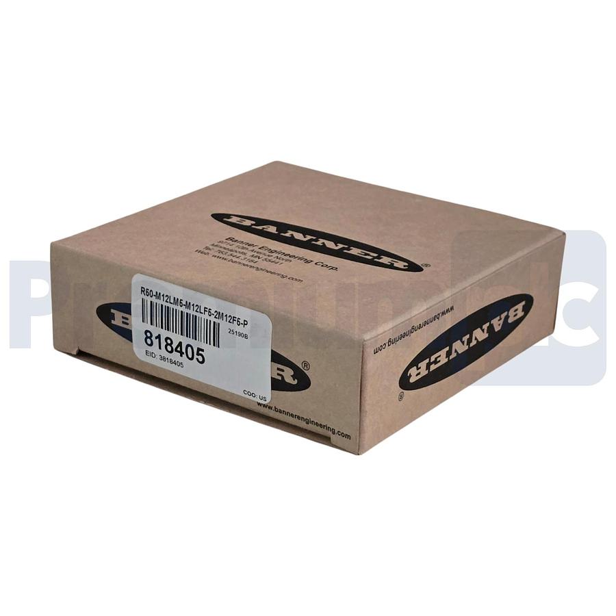 Used Banner R50-M12LM5-M12LF6-2M12F5-P 4-Port Molded Junction Block 818405 NSMP