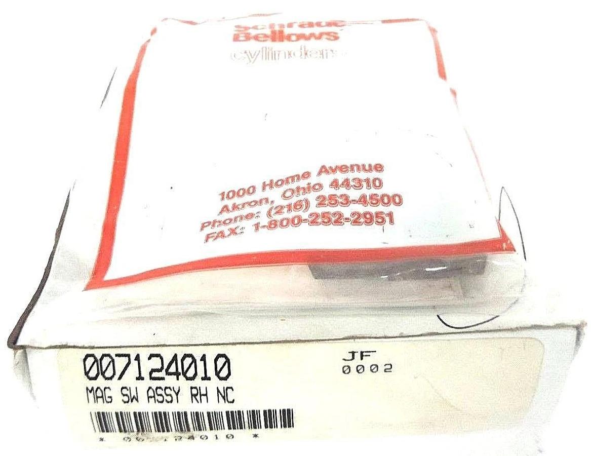 Used NIB SCHRADER BELLOWS 007124010 MAG SW ASSY RH NC, 712-4010