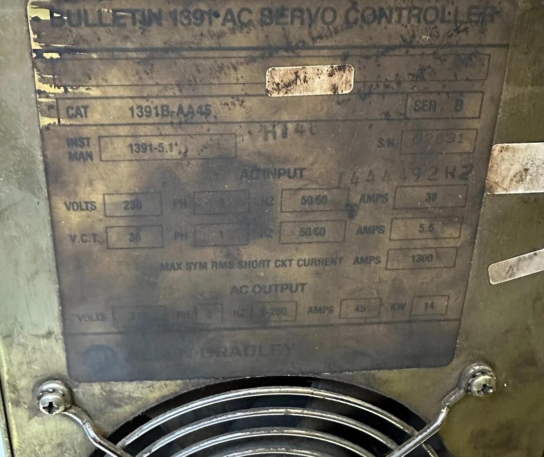 Used For Parts ALLEN BRADLEY 1391B-AA45 /B 1391 AC SERVO CONTROLLER 14kW 1391BAA45