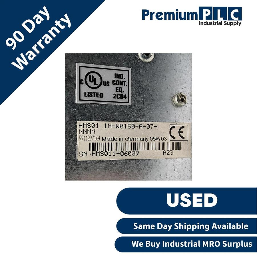 Used Rexroth HMS01.1N-W0150-A-07-NNNN | R911297164 IndraDrive Inverter w/R911307292