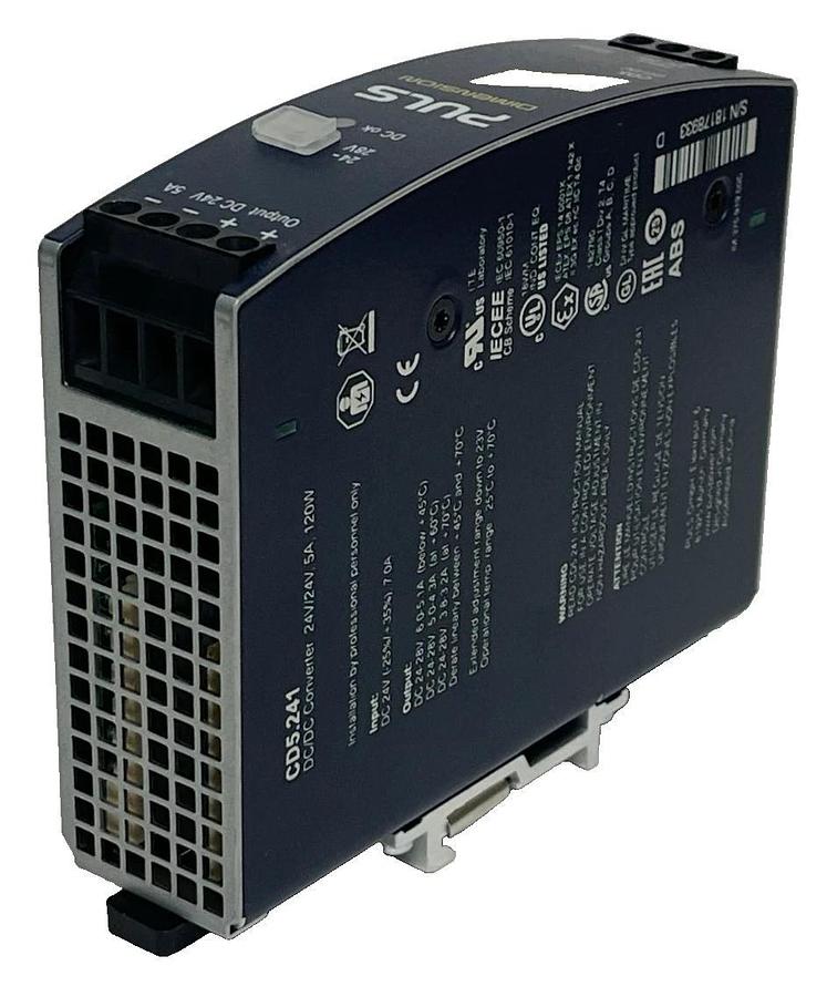 NEW PULS CD5.241 DC/DC Converter | 24V 5A 120W DIMENSION CD-Series DIN Rail