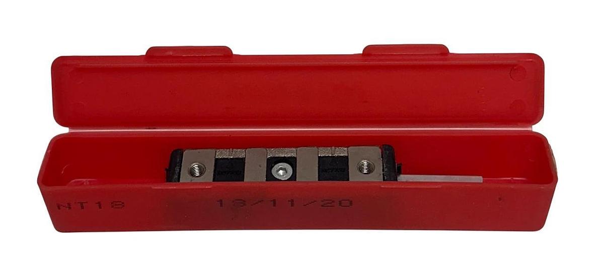 Used ROLLON NT18 CAM GUIDED U-SHAPED CARRIAGE RAIL 3-ROLLER 18mm NOMINAL DIAM USMP