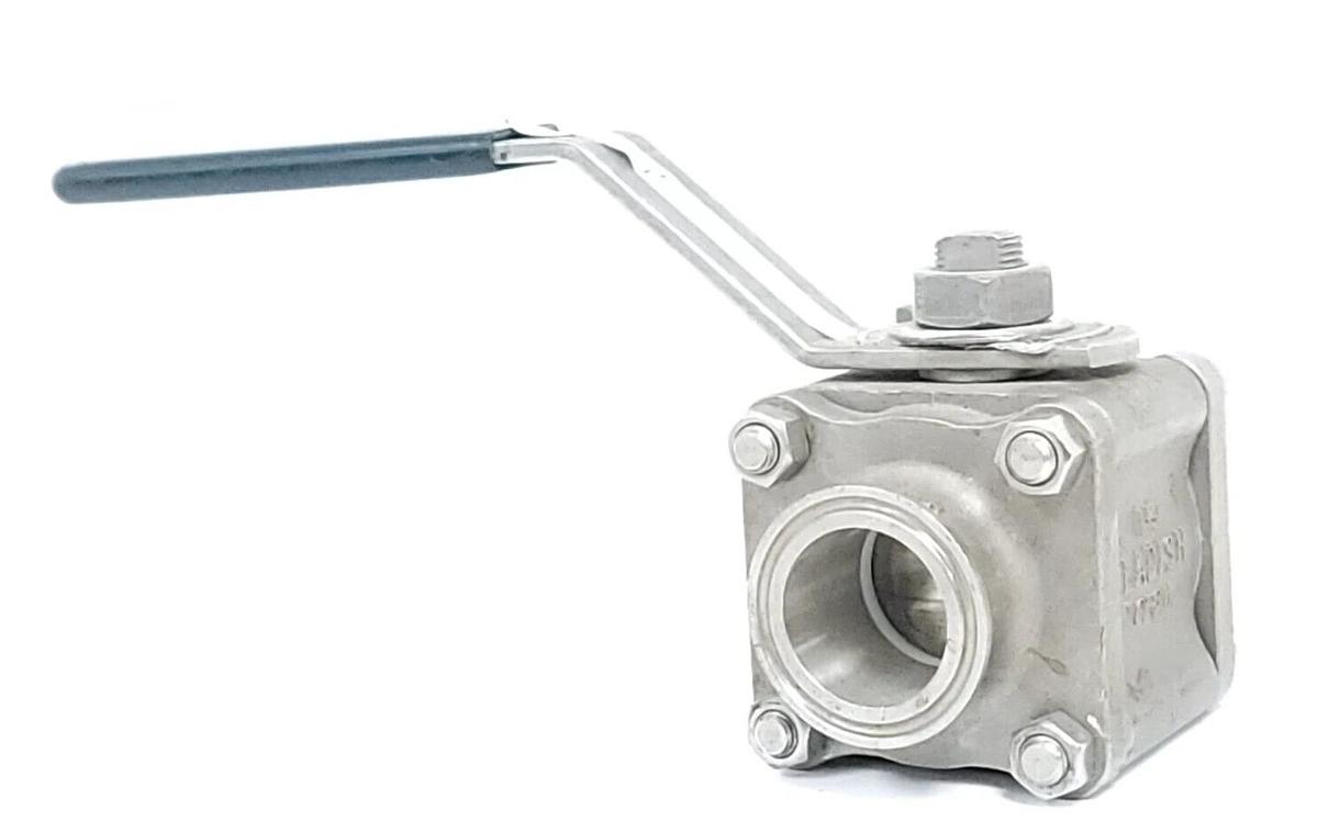 Used NEW LADISH 4308-0807-15 BALL VALVE 1-1/2'' 316SS 4308-0807 4308080715