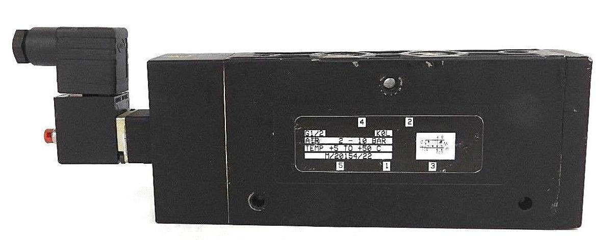 Used NORGREN M/20154/22 SOLENOID VALVE, 5/2 WAY 1/2'' W/ 1799 COIL 24V DC
