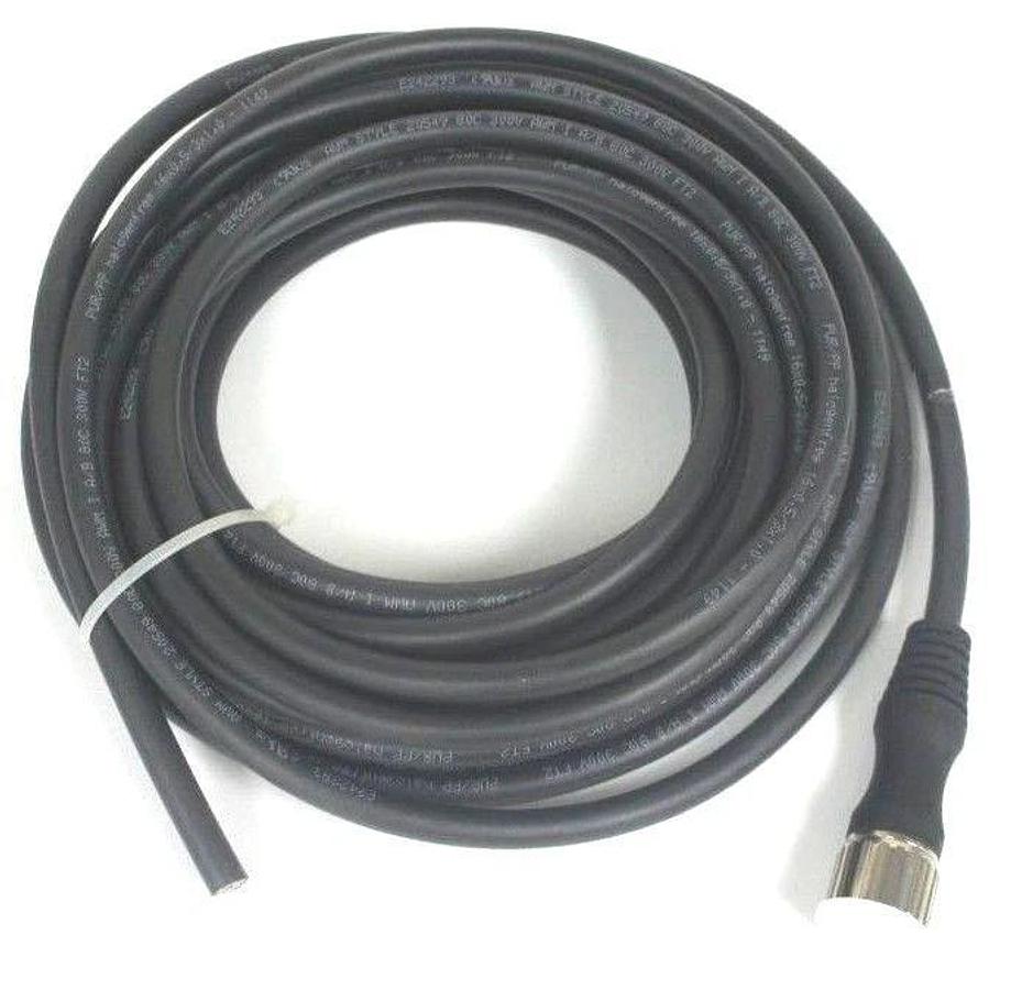 Used NEW PEPPERL+FUCHS V23-19-G-10M-PUR FEMALE CORDSET M23 19-PIN PUR CABLE 202033