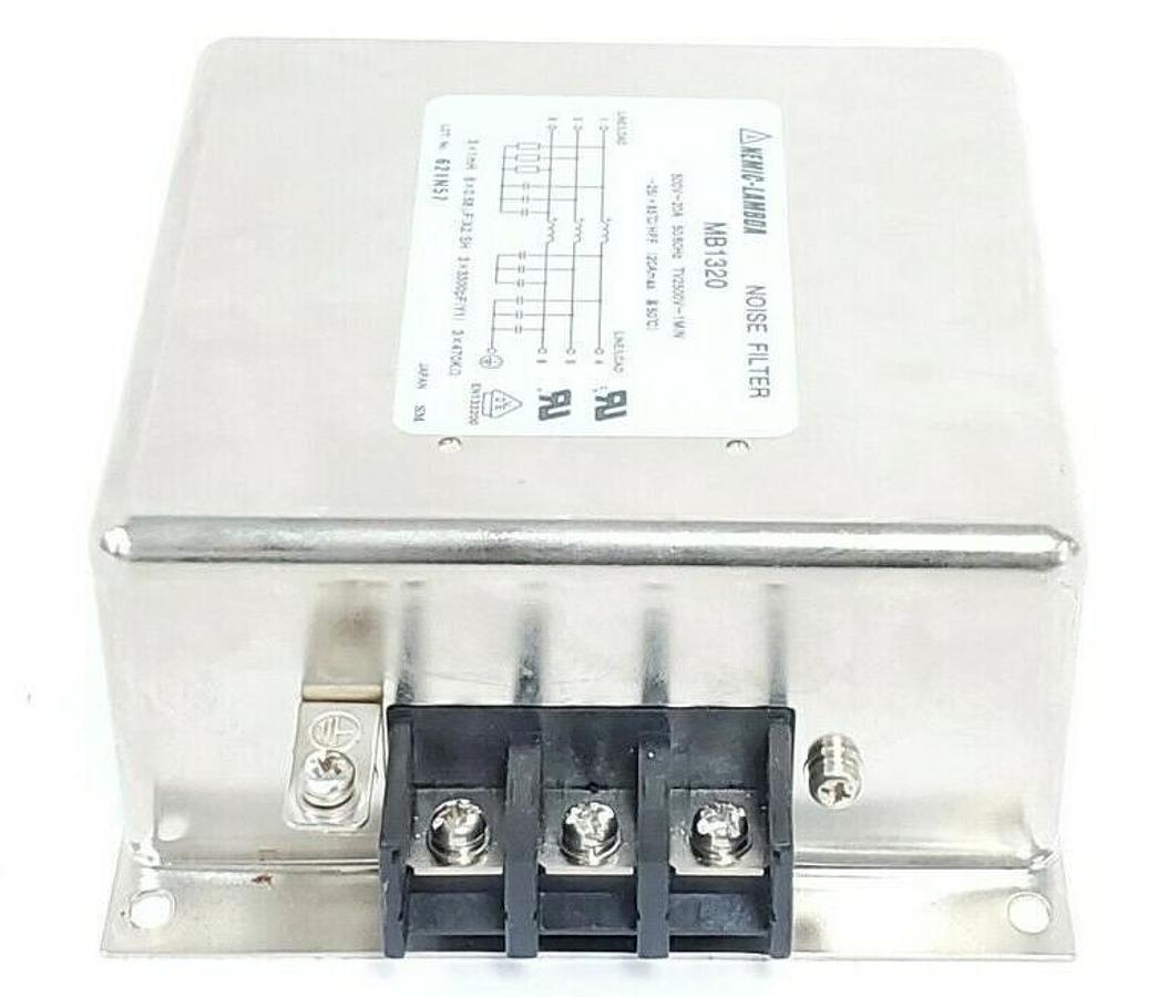Used NEMIC-LAMBDA MB1320 NOISE FILTER 500V~20A 50/60HZ