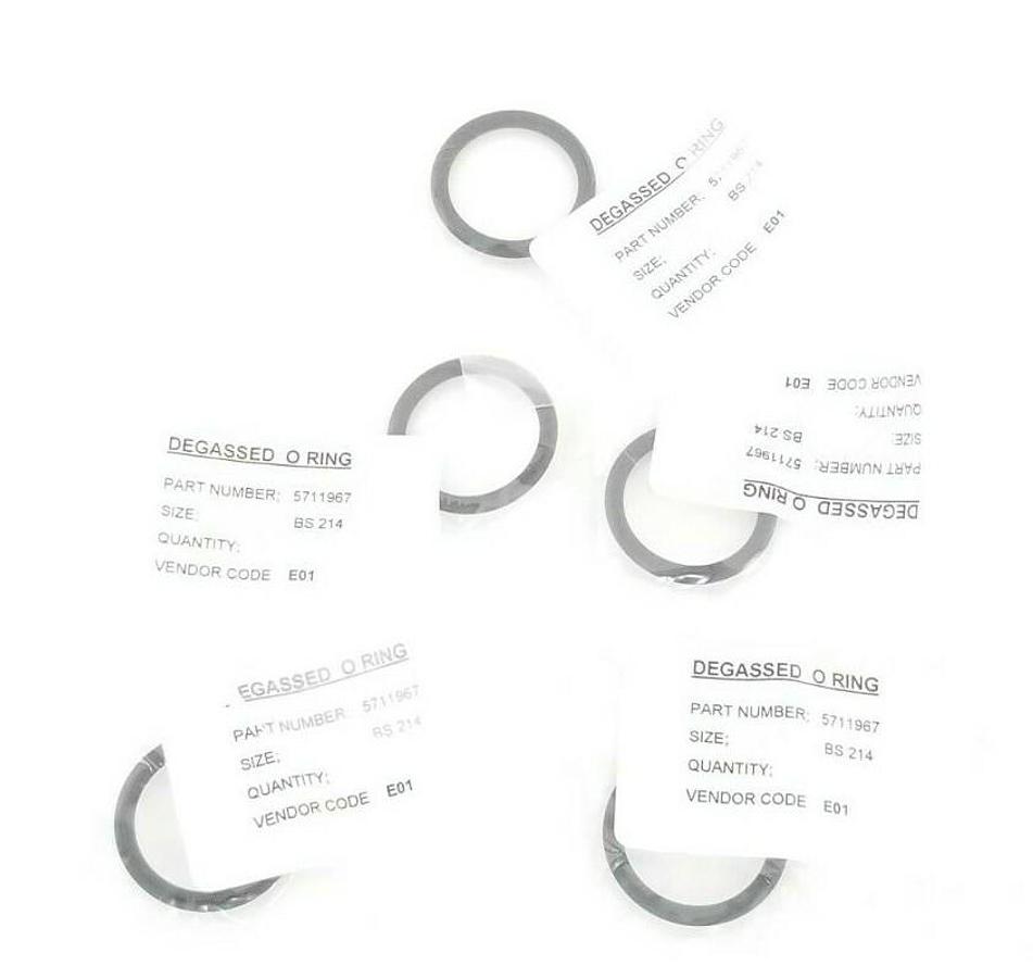 Used LOT OF 5 NEW WATERS 5711967 O-RINGS SIZE: BS214