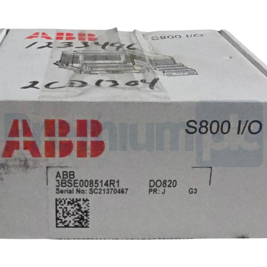ABB S800 I/O 3BSE008514R1 DO820 Digital Output Module 8-Ch Relay PR:J G3 NSMP