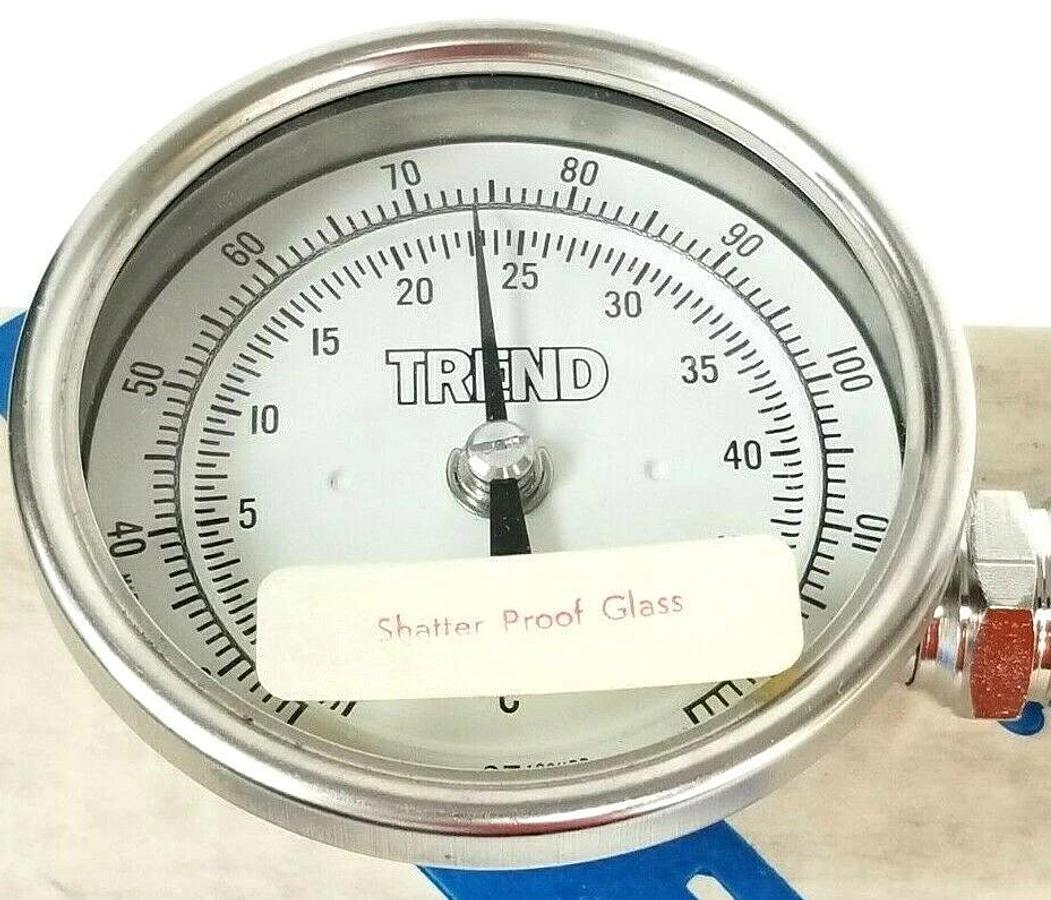 Used NIB TREND INSTRUMENTS MODEL 31RS THERMOMETER 9'' STEM 228.6mm 25-125 DEG. F