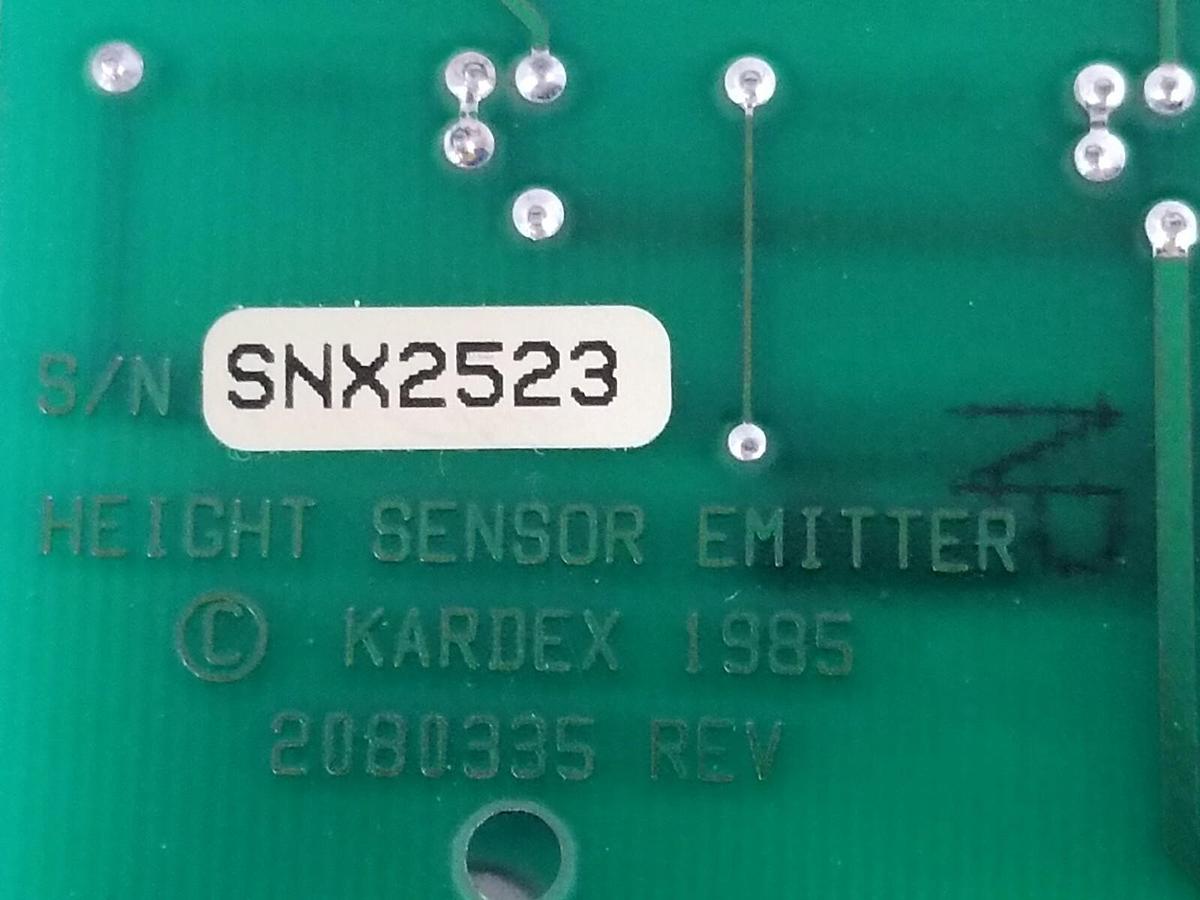 Used NEW KARDEX 20B0334-000 REV. E HEIGHT SCALE SENSOR EMITTER 2080335