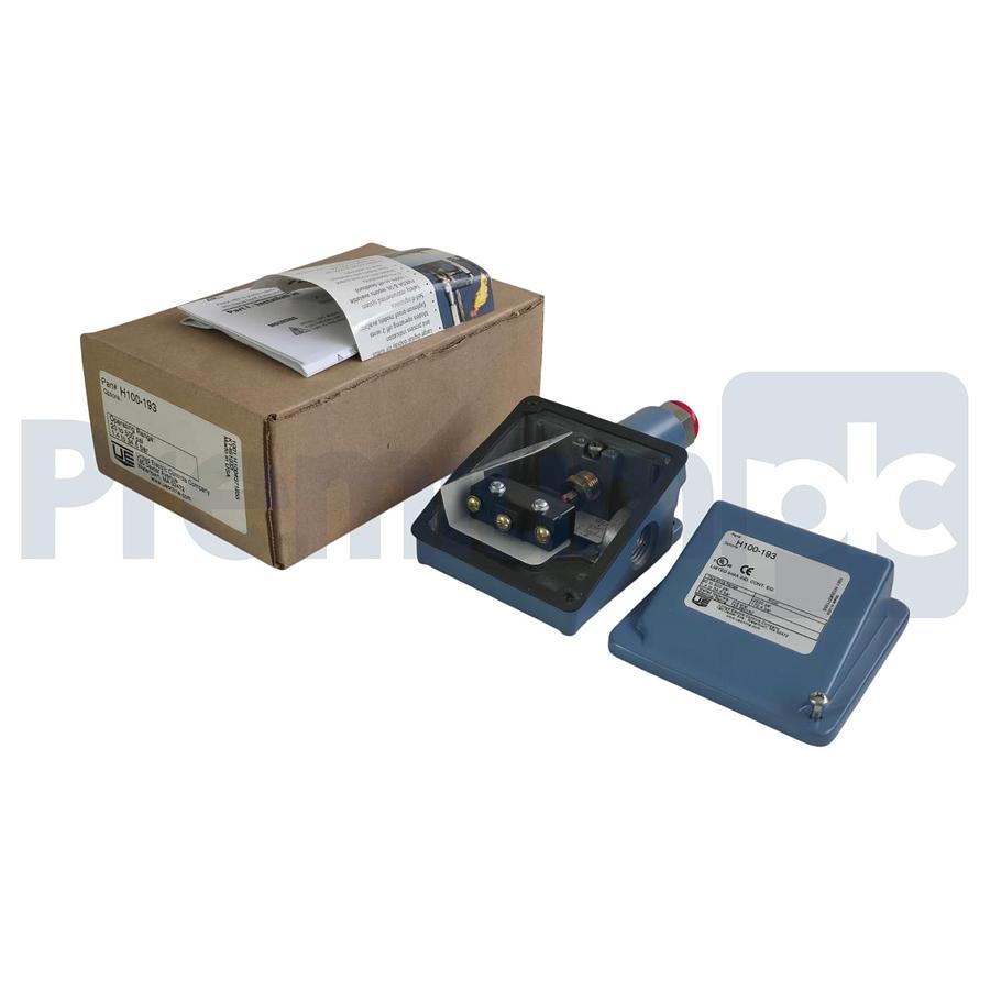 UE United Electric H100-193 Pressure Switch 20-500 psi 15A 480V NSMP