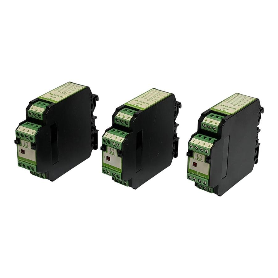 Used Lot of 3 Murrelektronik RM 14/24 DC 51510 DIN Rail Relay Modules