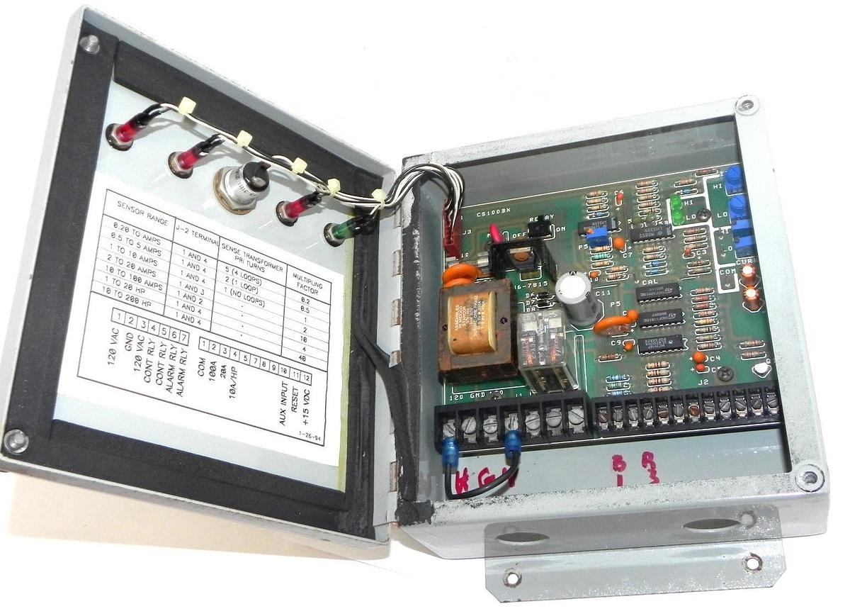 Used LABOUR TABER MODEL L100BX DUAL A.C. CURRENT SENSOR