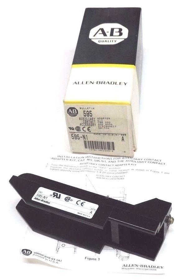 Used NIB ALLEN BRADLEY 595-N1 AUXILIARY CONTACT 595N1, SER. A