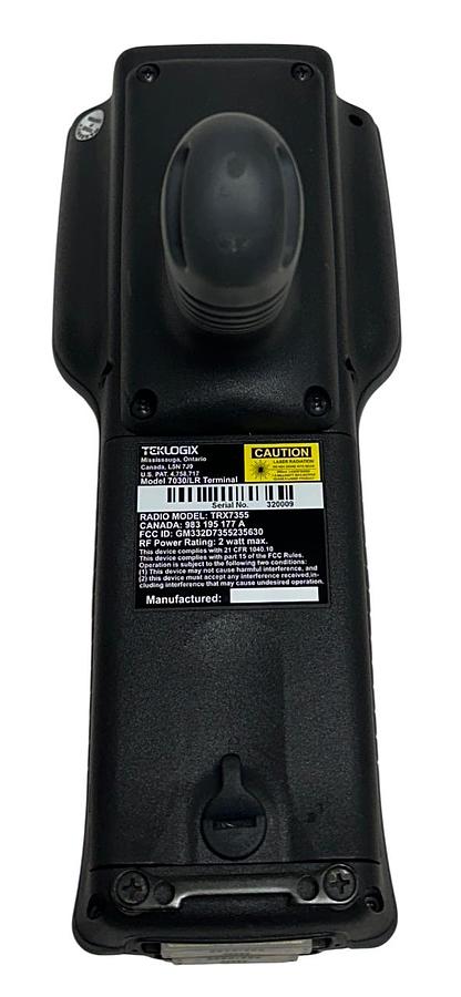 Used TEKLOGIX 7030/LR / TRX7355 HANDHELD TERMINAL BARCODE SCANNER KEYPAD RADIO NSNP