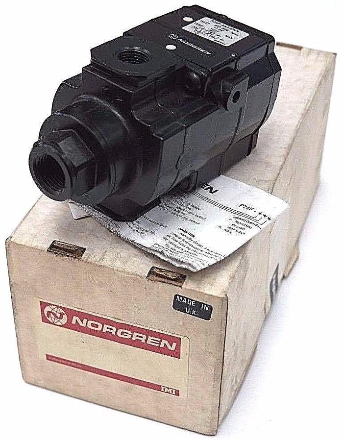 Used NIB NORGREN P74F-3AA-NNN VALVE AIR PILOT SOFT START 250PSIG, 17BAR, 175F, 80C