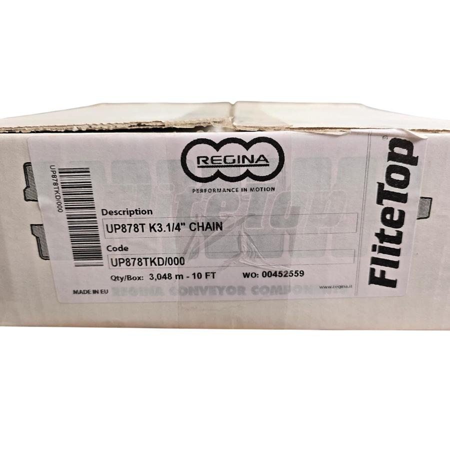 REGINA UP878TKD/000 - UP878T K3.1/4" FliteTop 878T SERIES CHAIN 10'LX3 ¼"WX1 ½"P