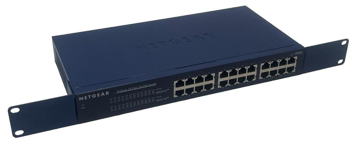 NETGEAR JFS524 ProSafe 24-Port 10/100 Mbps Fast Ethernet Switch Rackmount, NSNP