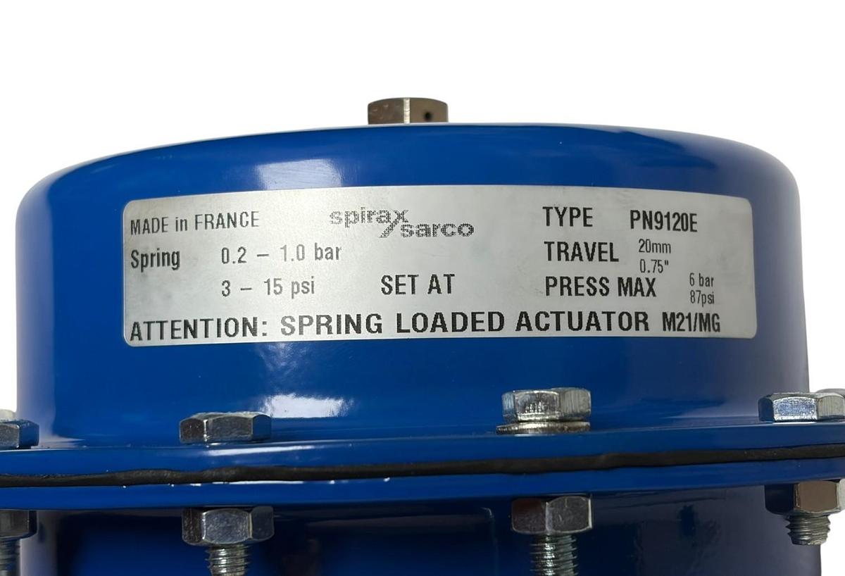Used Spirax Sarco KEA63 DN25 1" Control Valve SP400 Positioner PN9120E Actuator NEW