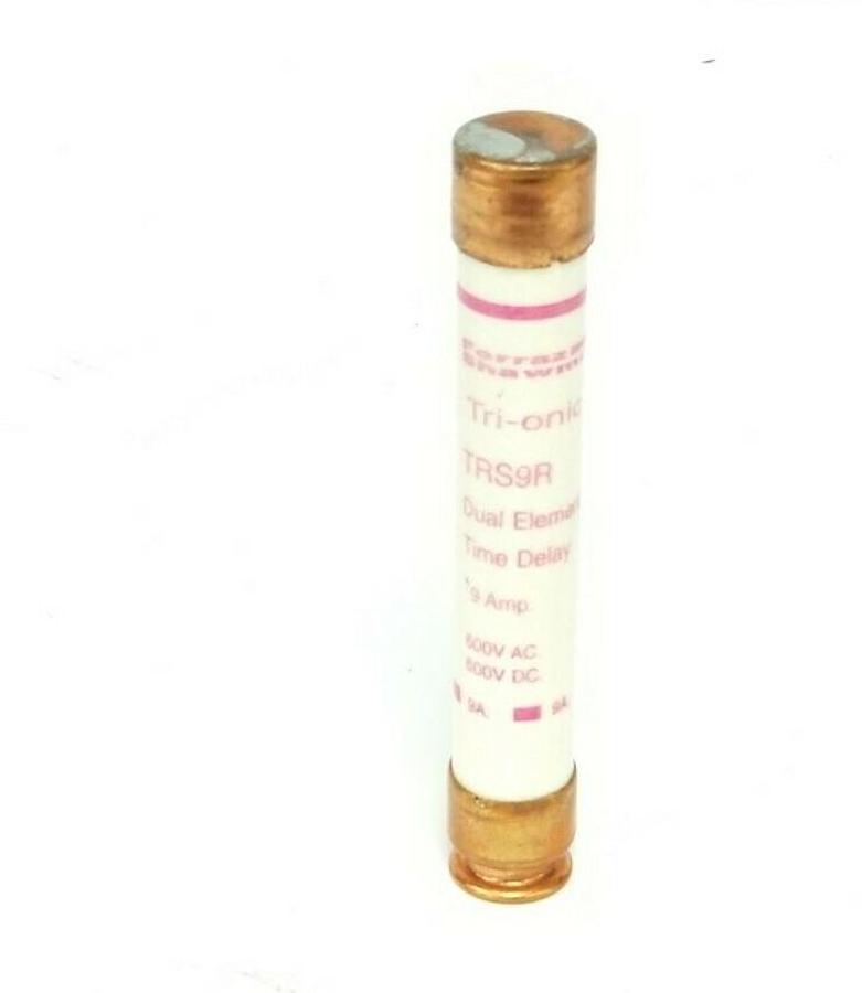 Used NEW FERRAZ SHAWMUT TRS9R TRI-ONIC FUSES 9AMP, 600VDC