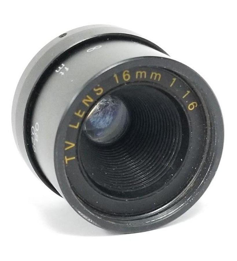 Used GENERIC 16mm 1:1.6 TV LENS
