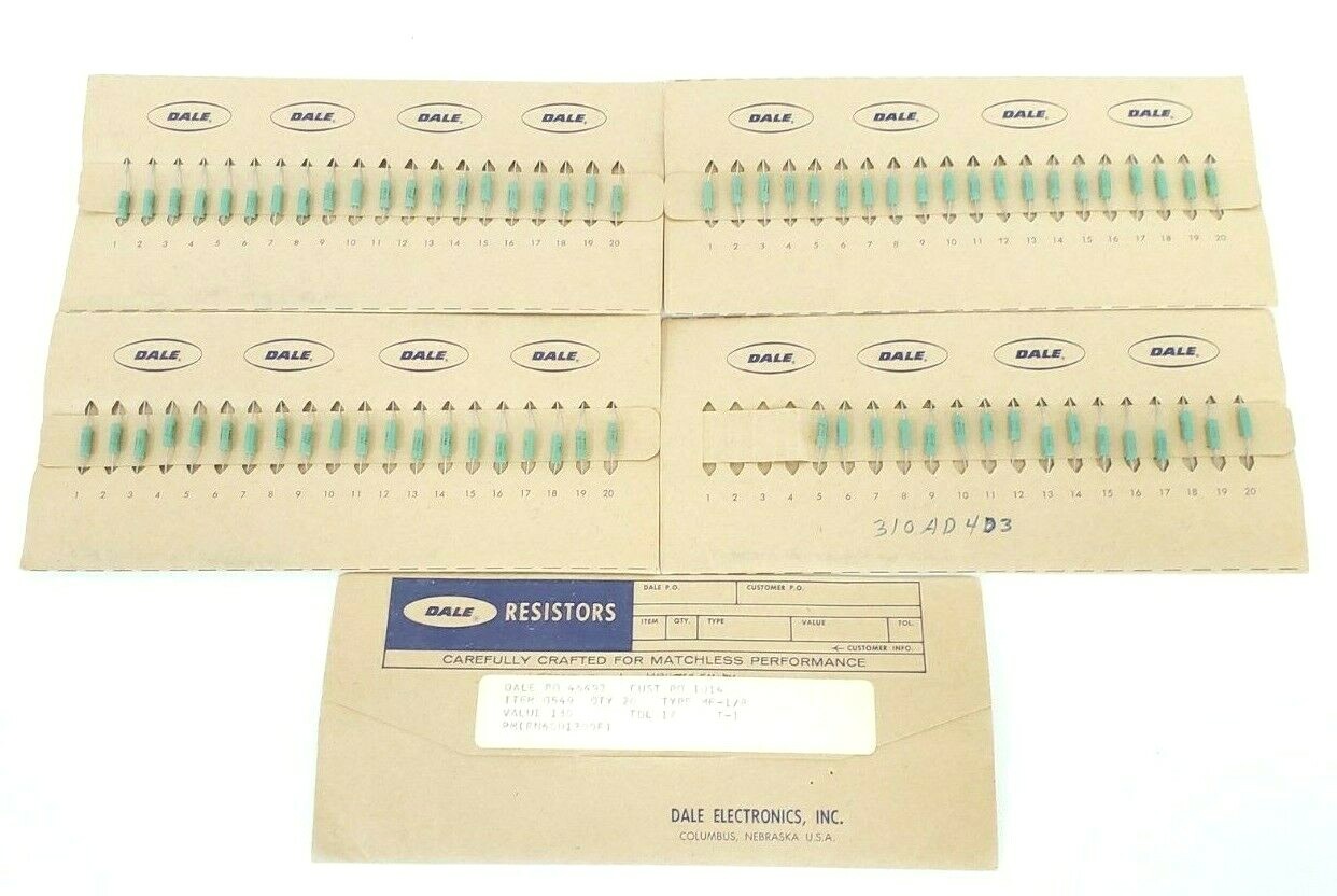 Used LOT OF 96 NEW DALE RN60D RESISTORS 1300F 7038 RN60D-1300F RN60D1300F