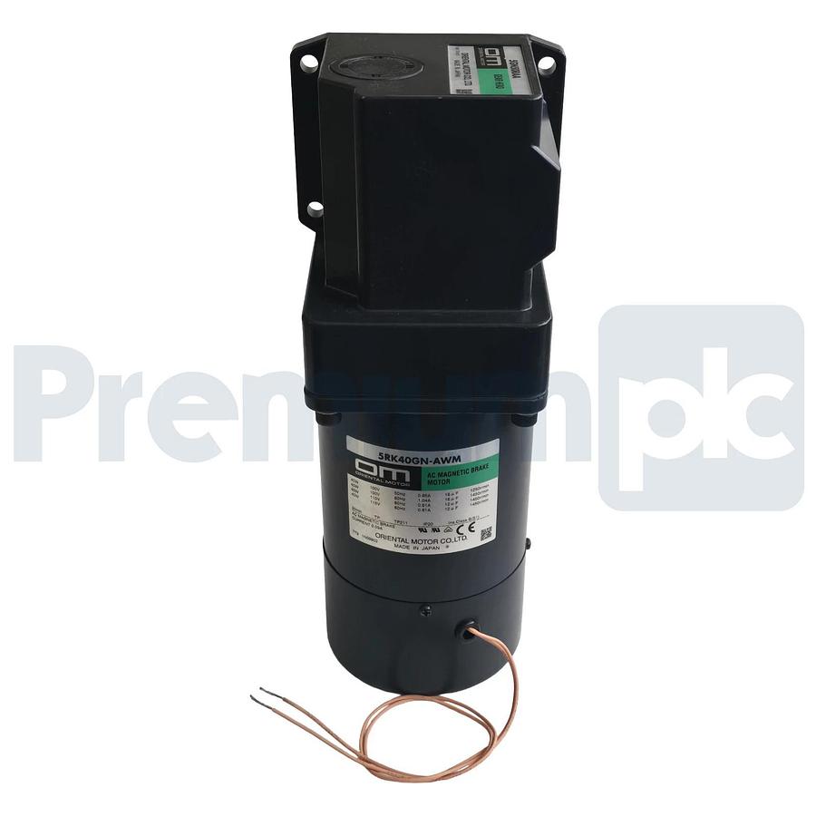Used Oriental Motor 5RK40GN-AWMU Brake Motor w/ 5GN50RAA Gearhead 40W 115V 50:1 NSMP