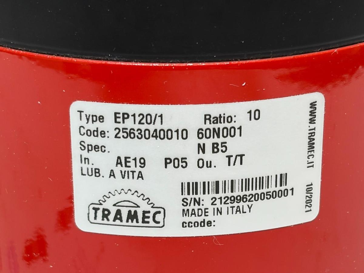 Used Tramec EP120/1 Planetary Gearbox Reducer 10 Ratio 2563040010 New In Box