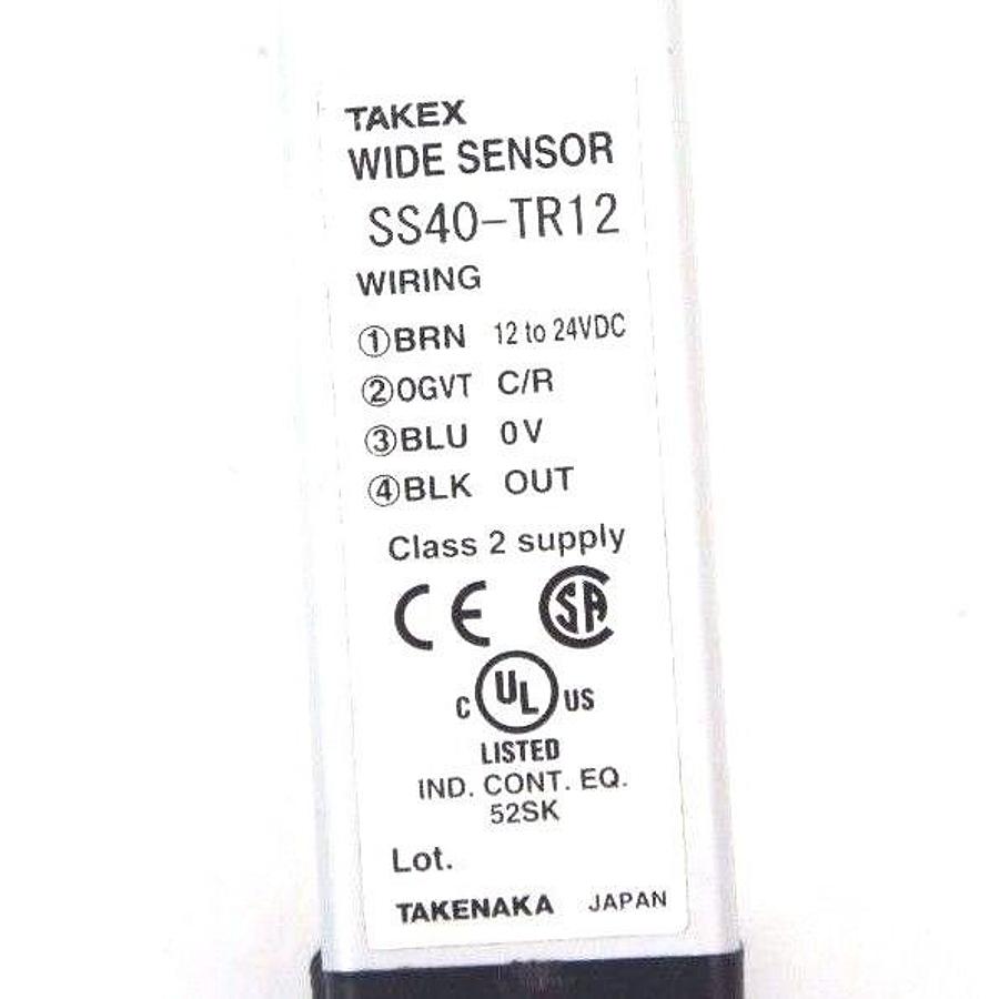 Used SET OF TAKEX LIGHT CURTAINS SS40-TR12 RECIEVER & SS40-TL12 TRANSMITTER