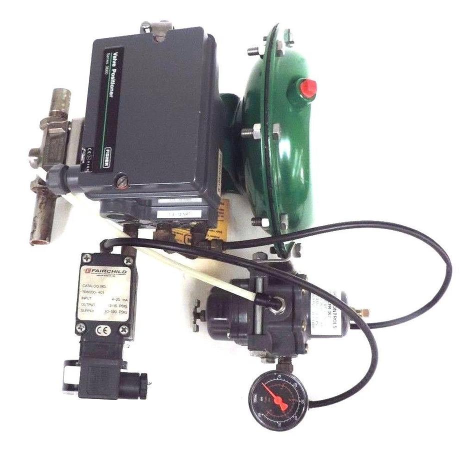 Used FISHER 32.24688S CONTROL VALVE W/ FISHER TYPE 3660 POSITIONER, 67CFR-362