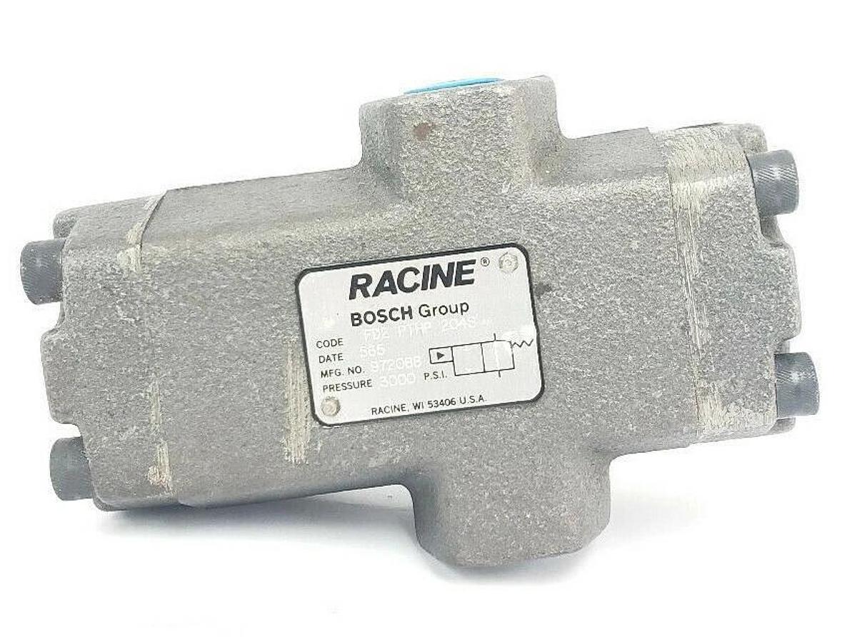 Used BOSCH RACINE FD2-PTHP-204S SOLENOID VALVE 972088 3000PSI FD2PTHP204S